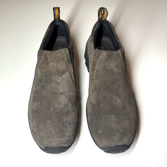 Merrell Men's Jungle Suede Moc Shoes Dark Brown Suede Slip-Ons Size- 13 - Picture 2 of 10